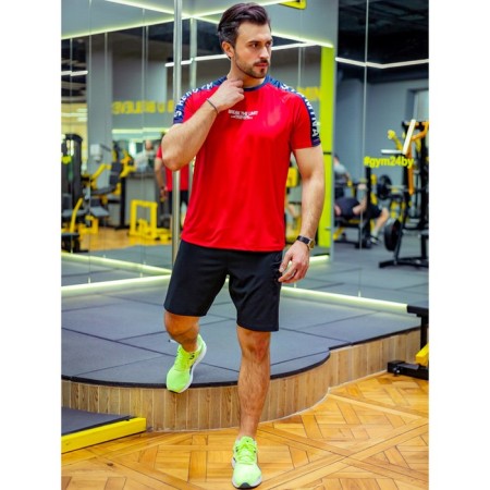 Sports T -shirt male ise, size 48, red color-7
