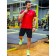 Sports T -shirt male ise, size 48, red color