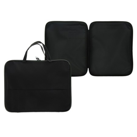 Folder with handles A4 textiles, 350 x 275mm, office, PDM-4, ​​external pocket, black