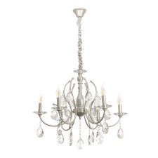 Vanessa chandelier 6he14 40W silver 64x64x100 cm
