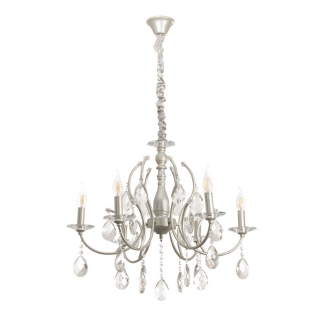 Vanessa chandelier 6he14 40W silver 64x64x100 cm