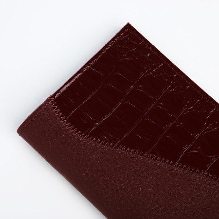 Cover for passport, burgundy color-3