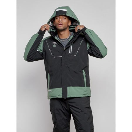 Ski costume men's winter, size 48, khaki color-5