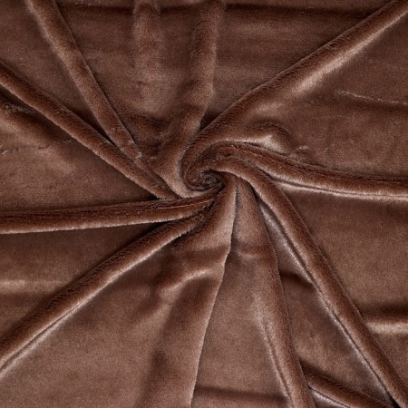 Lock "Mech" on a knitted basis, 100 × 150 cm, dark brown color