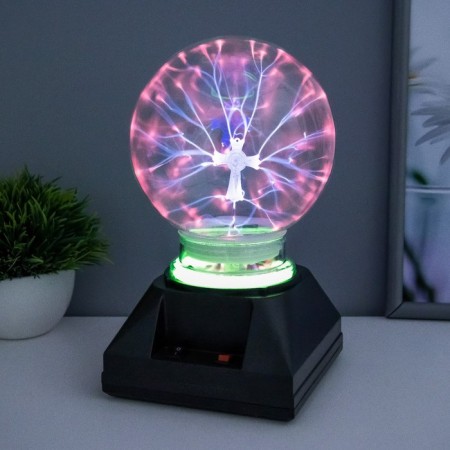 Plasma ball musical "Annikit" LED Black 12x12x21 cm Risalux