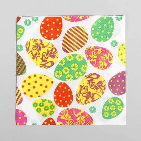 Paper napkins "Easter eggs", 33x33 cm, set 20 pcs.