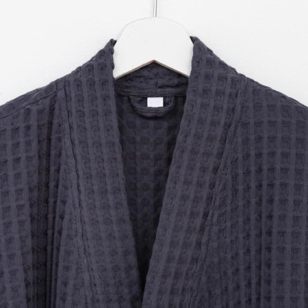 Waffel wafel dressing extension "BOHO" size 46-48, dark gray color, 100% cotton, 290 g/m2-2