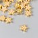 Decor for creativity Plastic "Golden Snowflake with Pearls" set of 30 pcs 1.1x1.1 cm