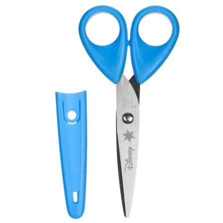 Baby scissors 13 cm, with a protective cap, cold heart-2