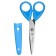 Baby scissors 13 cm, with a protective cap, cold heart