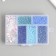 Glass 8/0 in the box "Blue" beads + thread 0.8 mm 5 m 12x8.4x2.2 cm