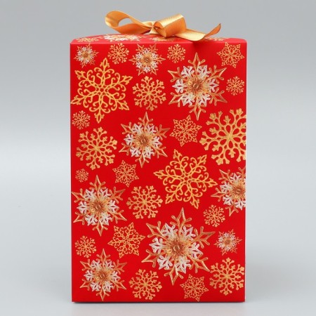 Folding box "Happy New Year", balls, 12 x 18 x 12 cm, New Year-4