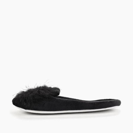 Slippers # 10 women, size 36, black color-4