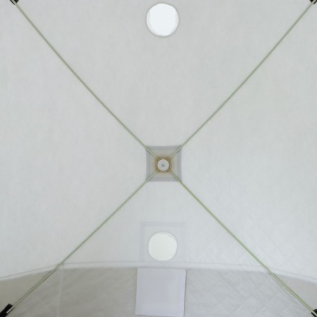 Tent Winter Cube "Ranger" Premium, 1.8 x 1.8 m, 3 local, 3 layers, white color/olive-5