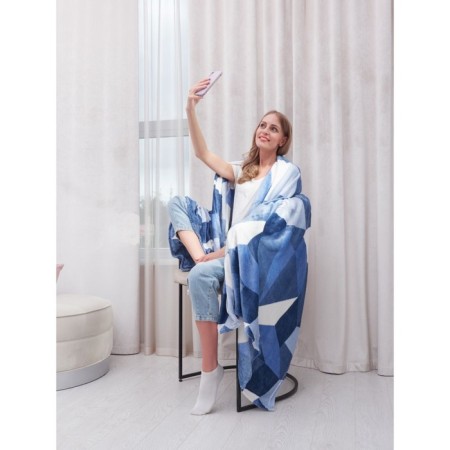Topaz blanus, size 200x220 cm, blue color-3