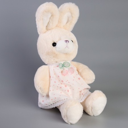 Soft toy "Little Friend", Bunny in a white dress-3