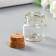 Decor for creativity Glass "A bottle with a cork", 10 ml, 3x3x3 cm