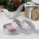 Satin ribbon "houses", 25 mm, 23 ± 1 m, color gray No. 59