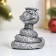 Figure "Snake-housewife" 8.5x7x7cm, silver
