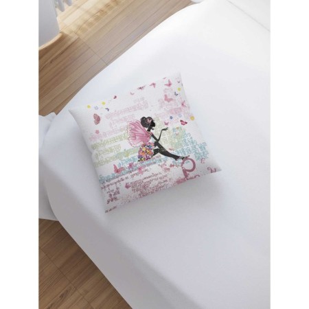 Decorative pillowcase "Fairy is waiting for a dreamer", on a zipper, size 45x45 cm-1