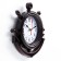 Wall clock, series: sea, "anchor", smooth move, 23 x 24 cm, d-13 cm