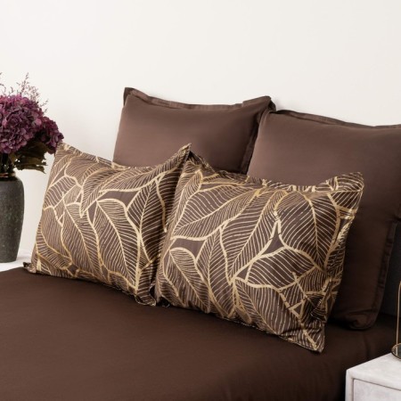 Sofi de Marko Beverli bedding bedding, size 240x270 cm, 220x240 cm, 50x70 cm - 2 pcs, color chocolate-1