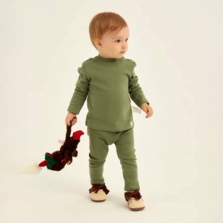 T -shirt with DL. Slee SL Home Height 68-74 cm, col. olive-2