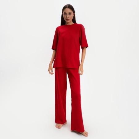 Female set (T -shirt and trousers) KAFTAN BASIC p. 40-42, red-4