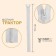 Lightning "Tractor", No. 7, detachable, automatic lock, 70 cm, white color
