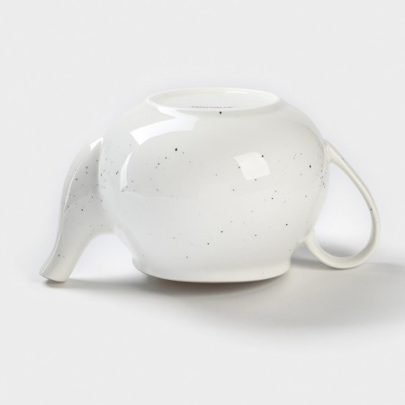 Teapot porcelain harness “Milky Way”, 900 ml, white color in specking-6