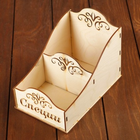 Box for spices "monogram", 20x13x15cm-1