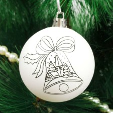 New Year's Christmas tree decoration for painting 