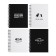 Notebook of 120 sheets in a cage on a crest Pixel, hard cover, matte lamination, selective varnish, mix