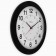 Wall clock, series: classic, smooth move, d-30.5 cm, black