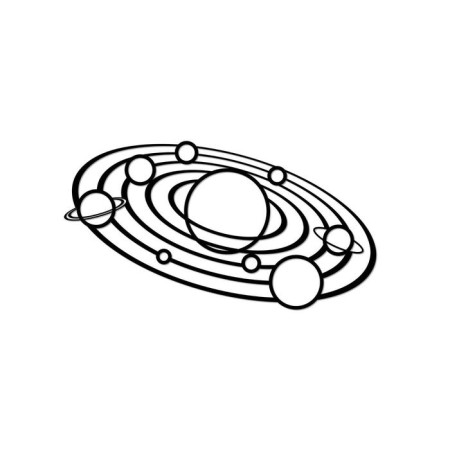 Wooden interior puzzle Ewa Design "Solar System"-5