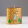 Decorative candle "deer", 7.8x3.5x8 cm, gold
