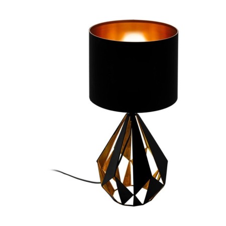 CARLTON 5, 1x60W E27 table lamp, antique copper color, black