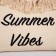 Bag - Shoper beach "Summer Vaib", 45x33x18 cm, beige color