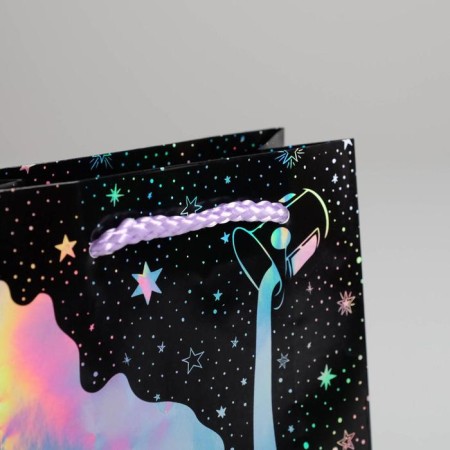 Gift holographic package, packaging, Follow Your Dreams, 12 x 15 x 5.5 cm-2