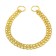 Collar - two -rowing metal nozzle, 45 cm, wire thickness 2 mm, golden