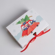 Складная коробка подарочная «Новогодние истории», 16.5 х 12.5 х 5 см, Новый год