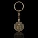 Metal key key, coin "No. 1", diam. 2.5 cm