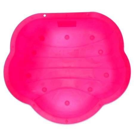 The sandbox is pink-1