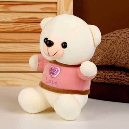 Soft toy "Trick in a T -shirt", white color-2