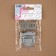 Bag's fastener, 4.3 × 3.8 cm, silver color