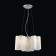 Suspended chandelier ST LUCE. SL116.503.03. ONDE. 3x60 watts, E27, 46x46x22 cm, silver color
