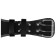 Belt for heavy athletics 120 cm, artificial leather, black color
