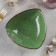 Ceramic triangular "constellation", 18 × 4.2 cm, green color, green