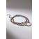 Bracelet Metal "Chain" on the ring, color silver, 21 cm