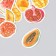 Stickers for creativity "Fruits and berries" embossing gold set 48 pcs 9x7x0.8 cm